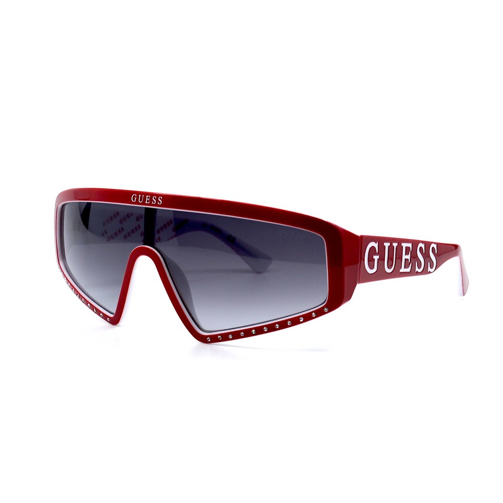NEW GUESS GU7695-S/S 66B RED GREY LENS AUTHENTIC SUNGLASSES - Picture 4 of 11